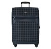 Комплект чемоданов De lerto. 6095 blue check komplekt. 4 съёмных колеса. 